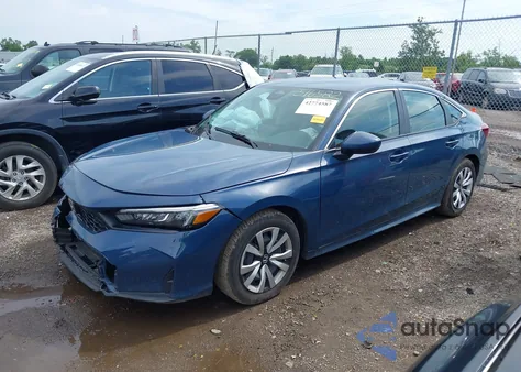 2025 Honda Civic Lx из США, поврежденный, VIN 2HGFE2F27SH516582